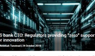 US bank CTO: Regulators providing "zero" support for innovation