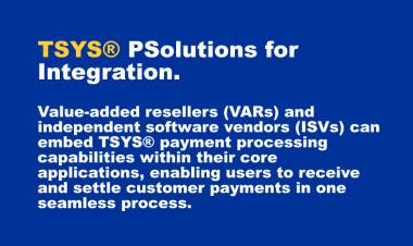 TSYS - Solutions for Integration - payment processing capabilities